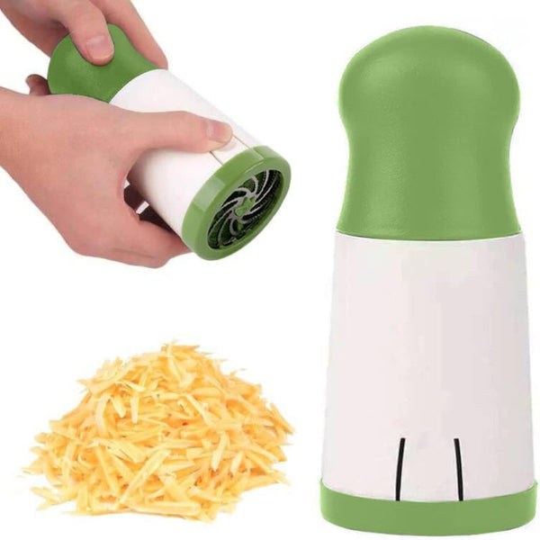 Cheese Mill Grater Parmesan Herb Manual Nut Grinder Chocolate Kitchen Aid Rotating Utensils Stainless Steel Blades Hard Dishwasher Safe White And Gree