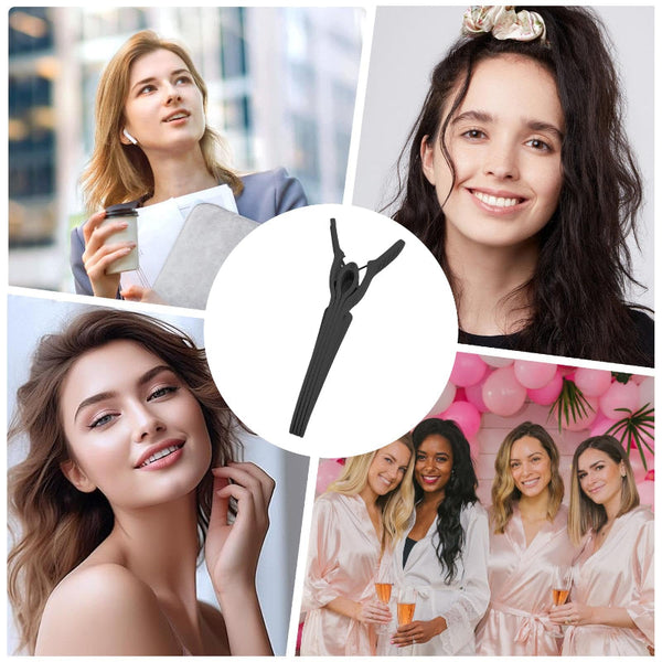 Hair Clips Curlers Volume Accessories Women Parting Root Pony Styling Tool Curly Girl Method Hairdressing Supplies Professional Black Pink And Beige 3
