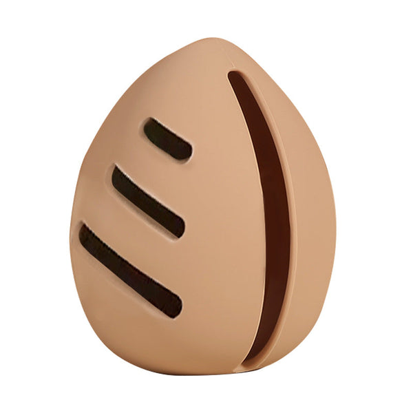 Makeup Sponge Holder Beauty Case Organizer Storage Box Egg Travel Cosmetic Accessories Gift For Women Toiletry Bag Protective Cover Silicone Nude Pink