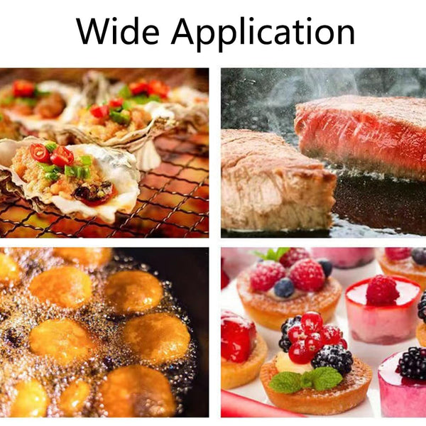 Meat Tongs Barbecue Kitchen Serving Cooking Tweezers Grill Gourmet Bbq Accessories Chef Utensils Turning Korean Professional Stainless Steel Gold 2 Pi