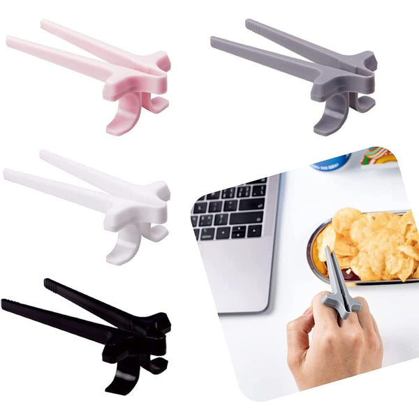 Finger Snack Tongs Reusable Gadget For Gamers Chopsticks