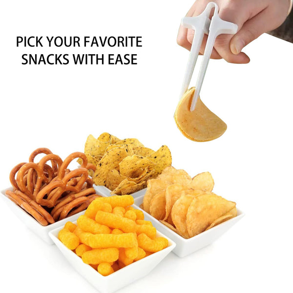 Finger Snack Tongs Reusable Gadget For Gamers Chopsticks
