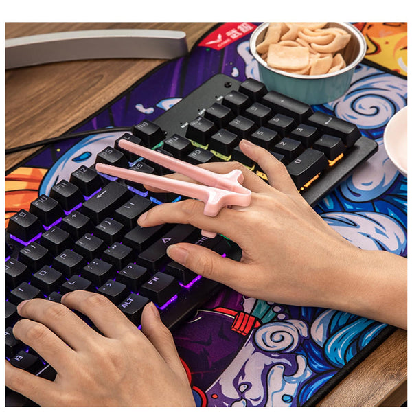 Finger Snack Tongs Reusable Gadget For Gamers Chopsticks