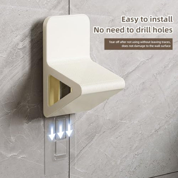 Shower Stool Footrest Shoe Bench Rack Wall Mounted Mat Bath Massager Bathroom Furniture Toilet Black & White 2 Pieces Ottomans Footstools & Poufs