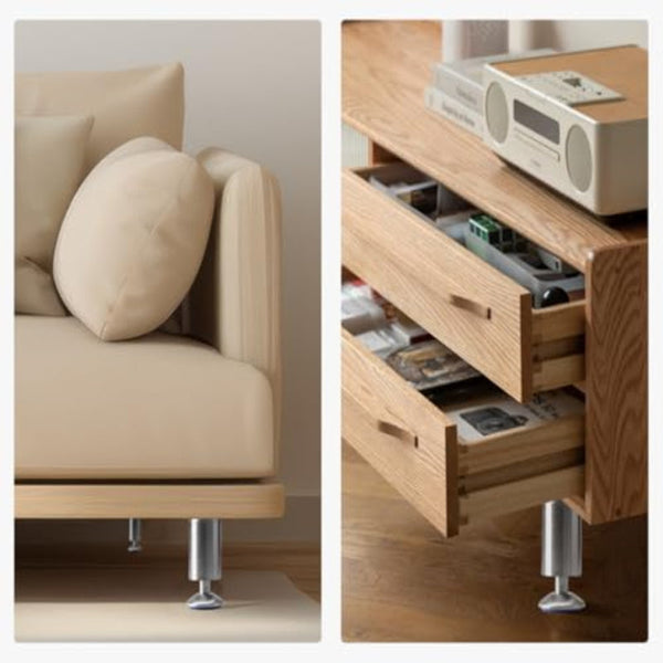 4X Stainless Steel Cabinet Legs 10Cm Adjustable Height Furniture Feet Furniture Parts