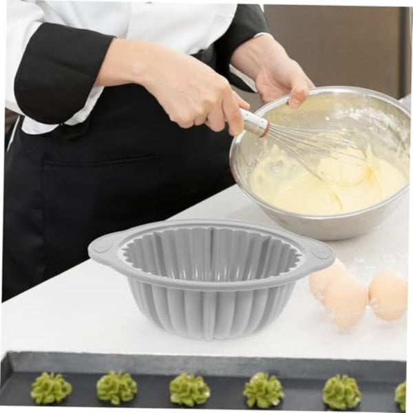 Baking Supplies Airfryer Tray Kitchen Utensils Pan Cake Molds Silicone Mat Gray Round 1 Piece Baking Trays