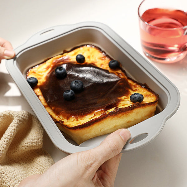 Baking Supplies Airfryer Tray Kitchen Utensils Tin Cake Tins Silicone Mat Mold Gray Rectangular 1 Piece Baking Trays