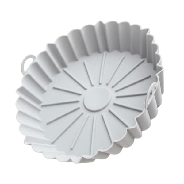 Baking Supplies Airfryer Tray Kitchen Utensils Pan Cake Moulds Silicone Mat Gray Round 1 Piece Baking Trays