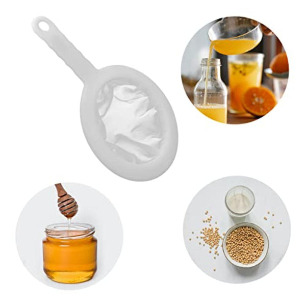 3 Piece Fine Mesh Sieve Set With Handle For Kitchen Use Colanders Strainers & Sifters