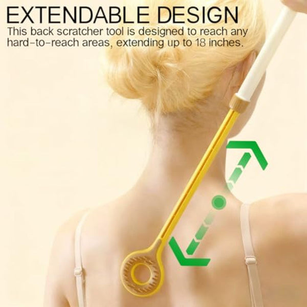 Massager Back Telescopic Portable For Men Women Fathers Mothers Women's Gifts Father's Mother's Festive Christmas Yellow 1 Piece Massagers