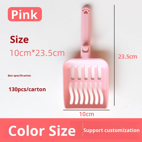 Cat Litter Scoop Food Box Cats Cleaning Black Gray Blue Pink 4 Pieces Litter Scoops