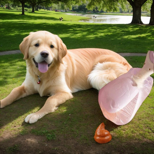 Dog Poop Bags Scoop Small Dogs Medium Large Contactless Hands Free Waste Disposal Portable Bring Your Own Pets 2 In 1 With Rolls Of And Dispenser Pack
