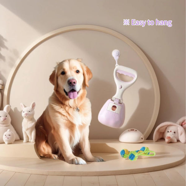Dog Poop Bags Scoop Small Dogs Medium Large Contactless Hands Free Waste Disposal Portable Bring Your Own Pets 2 In 1 With Rolls Of And Dispenser Pack