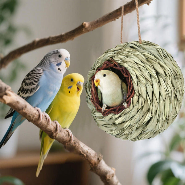 Hand Woven Spherical Birdhouse Garden Decoration Bird Houses