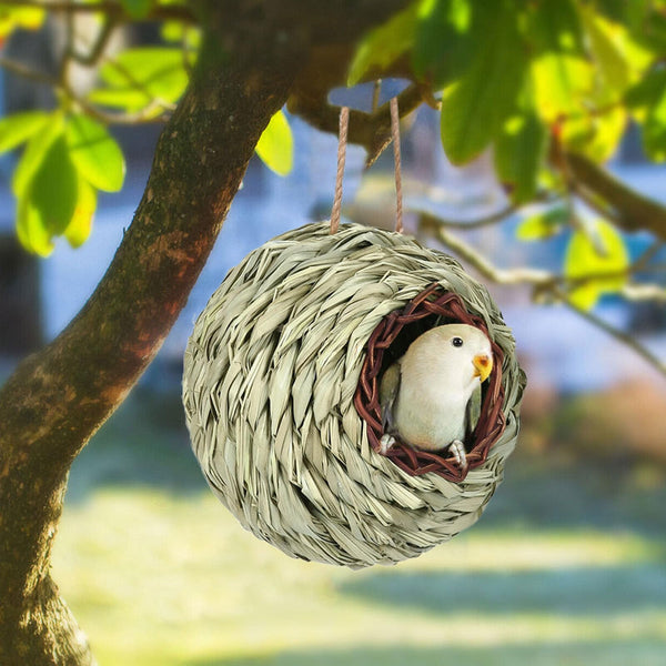 Hand Woven Spherical Birdhouse Garden Decoration Bird Houses