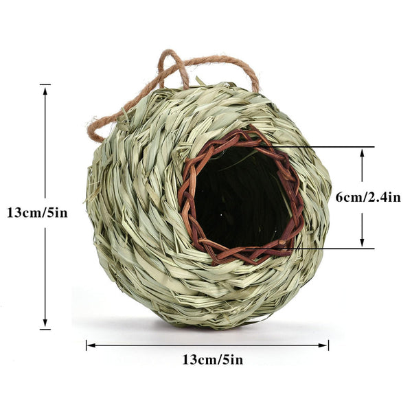 Hand Woven Spherical Birdhouse Garden Decoration Bird Houses