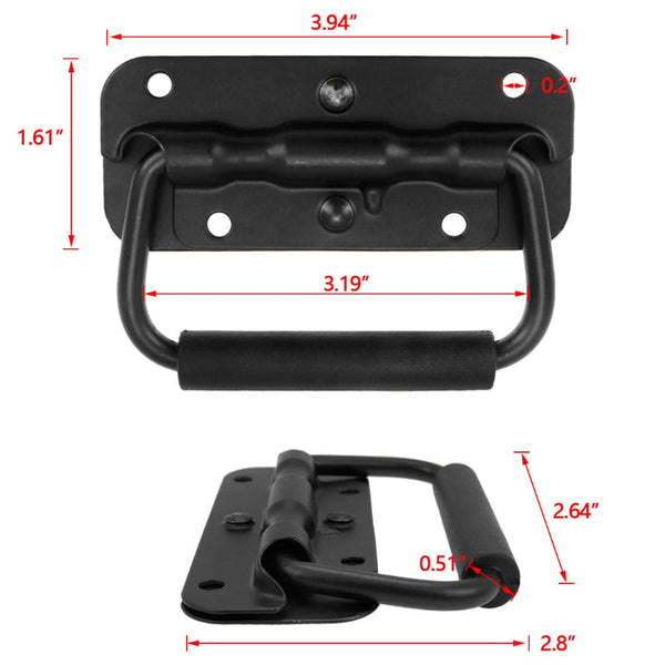 Handle Tool Box Cabinet Set Case Bag With Grip Black Pack Of 2 Tool Boxes