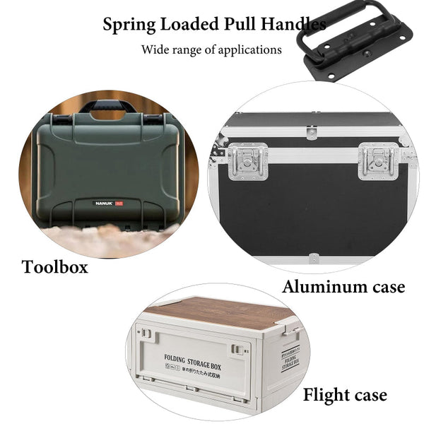 Handle Tool Box Cabinet Set Case Bag With Grip Black Pack Of 2 Tool Boxes