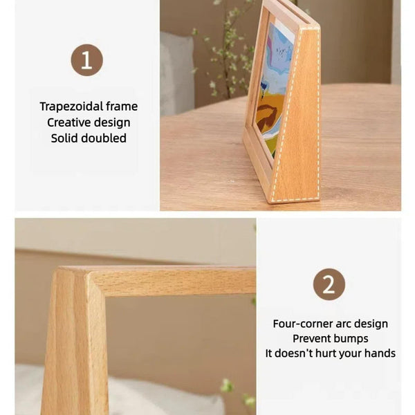 Photo Frame 3D Wooden Bedroom Decoration Living Room Christmas For Indoors Transparent 2 Pieces Photo Frames