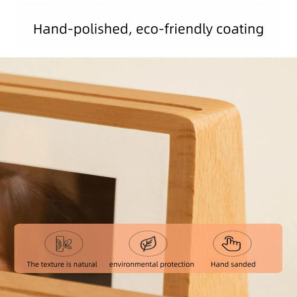 Photo Frame 3D Wooden Bedroom Decoration Living Room Christmas For Indoors Transparent 2 Pieces Photo Frames