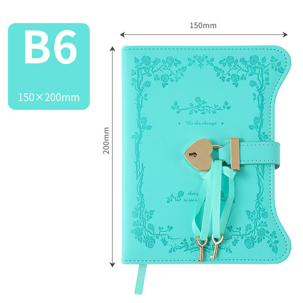 Diary Journal With Lock Password Book Notebook B6 For Adults Books Retro Creative Christmas Gifts Women Men 1 Piece Diaries Journals