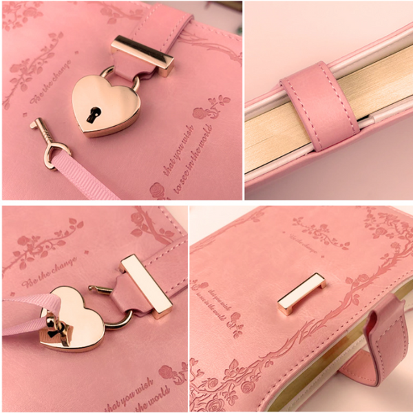Diary Journal With Lock Password Book Notebook B6 For Adults Books Retro Creative Christmas Gifts Women Men 1 Piece Diaries Journals