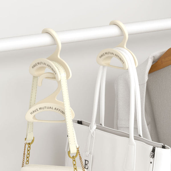 Bag Hanger Wardrobe Organizer Handbag Clothes Hangers Storage Coat Rack Accessories Shoulder Holder White 5 Pieces Hooks & Hangers