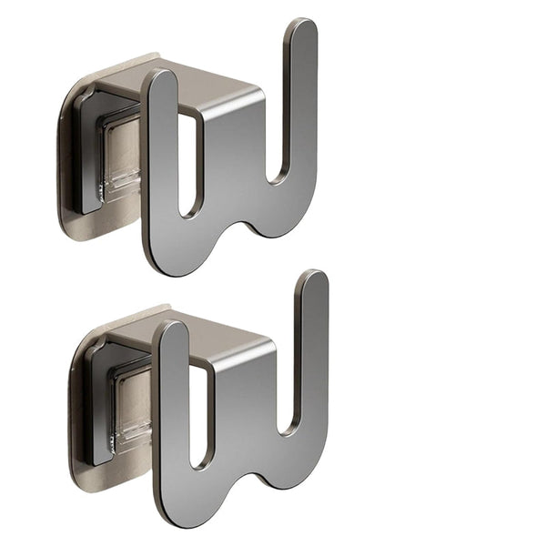 Shoe Rack Slippers Holder Bathroom Accessories Storage Wall Hook Self Adhesive Hanging System Organizer Hallway No Drilling Black 2 Pieces Shoe Racks