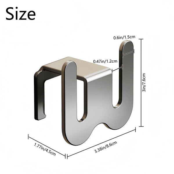 Shoe Rack Slippers Holder Bathroom Accessories Storage Wall Hook Self Adhesive Hanging System Organizer Hallway No Drilling Black 2 Pieces Shoe Racks