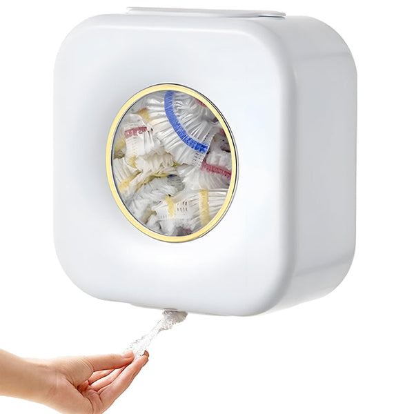 Cling Film Dispenser Plastic Bag Holder Kitchen Organizer Covers Storage Box Foil Wall Mount Bags Accessories Container White 1 Piece Cling Film Foil