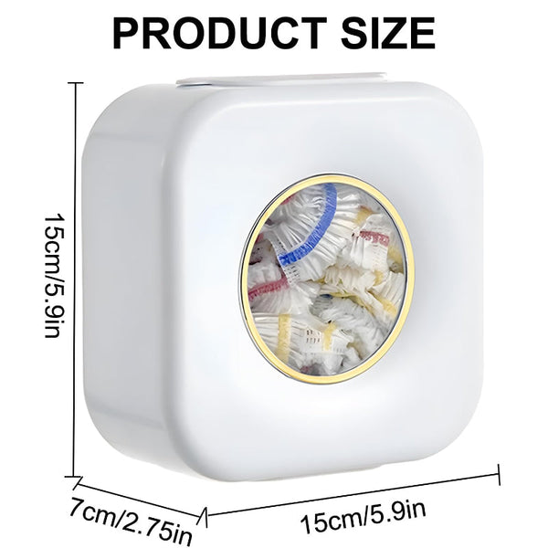 Cling Film Dispenser Plastic Bag Holder Kitchen Organizer Covers Storage Box Foil Wall Mount Bags Accessories Container White 1 Piece Cling Film Foil