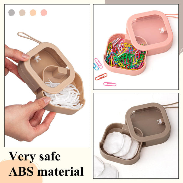 Jewelry Box Storage Cotton Swab Holder Travel Organizer Makeup Hair Accessories Bathroom Cable Tray White Pink 2 Pieces Jewellery Boxes