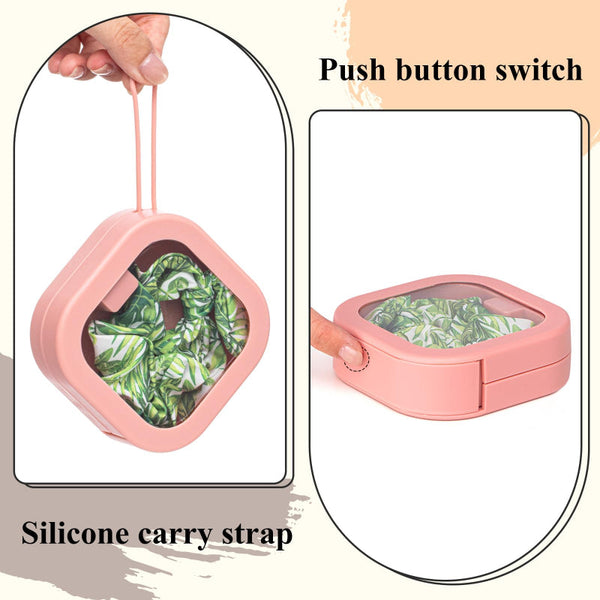 Jewelry Box Storage Cotton Swab Holder Travel Organizer Makeup Hair Accessories Bathroom Cable Tray White Pink 2 Pieces Jewellery Boxes