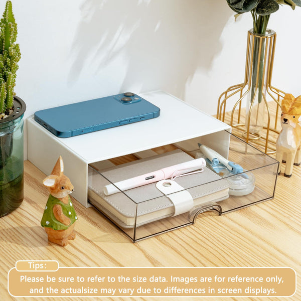 Desk Organizer Chest Of Drawers Storage Office Supplies School Makeup Box Accessories System Stacking Tray White 1 Piece Dressers & Chests Of Drawers