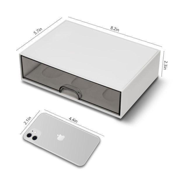 Desk Organizer Chest Of Drawers Storage Office Supplies School Makeup Box Accessories System Stacking Tray White 1 Piece Dressers & Chests Of Drawers