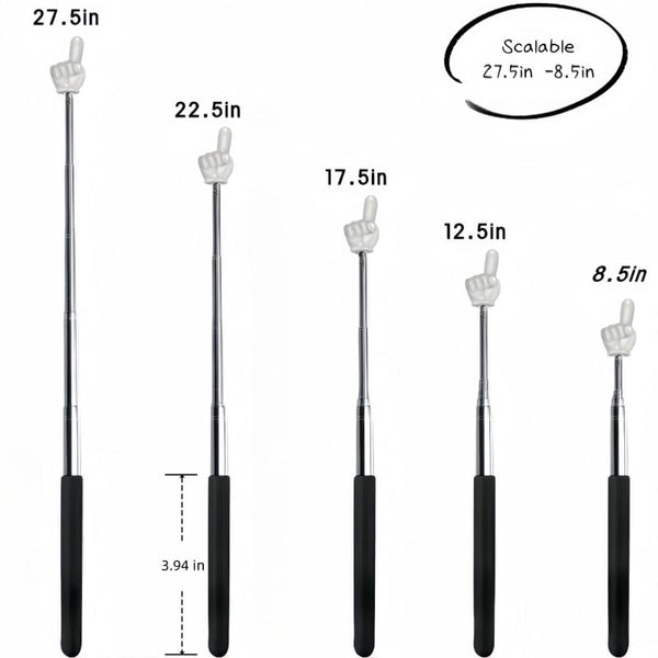 Pointer Stick Presentation Extendable Whiteboard Accessories Hand Blackboard Teaching Materials Office Supplies Teacher's Gift Digital 6 Colors Pieces
