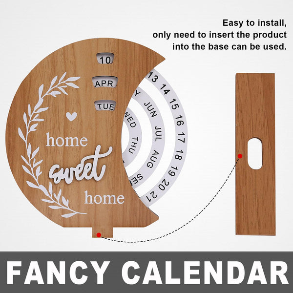 Perpetual Calendar Desk Accessories Home Decor Table Date Month Day Indicator Sweet Gift Idea 1 Piece Calendars (Current)