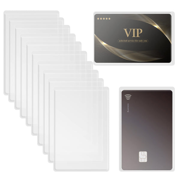 100X Transparent Card Holders Horizontal & Vertical Business Card Holders