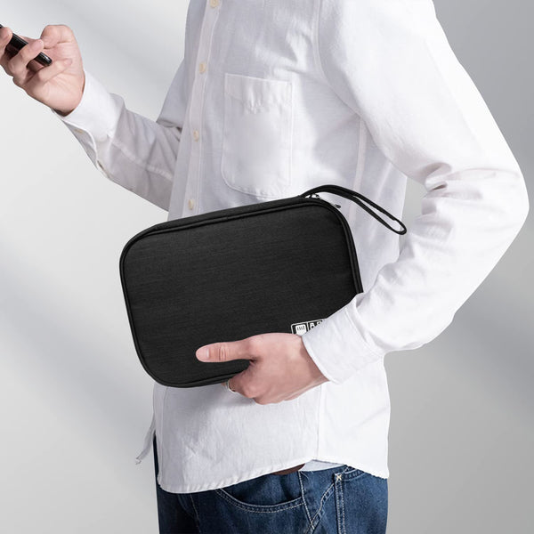 Black Water Repellent Electronics Cable Organizer Bag For Travel Other Travel Accessories