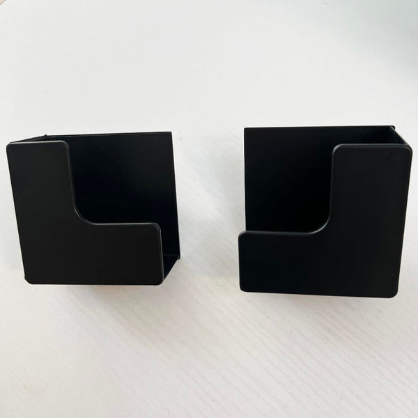 4Pk Black Adhesive Wall Hooks For Scales Laptops Cutting Boards Wall Hooks & Hangers