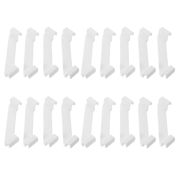 20 Piece White L Shaped Storage Box Connectors Storage Boxes