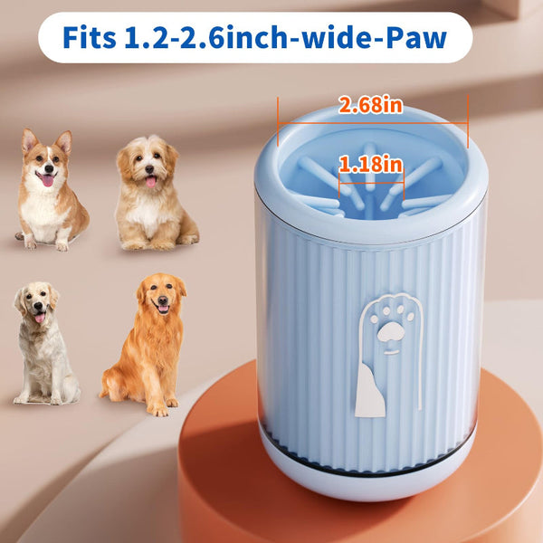 Blue Silicone Dog Paw Cleaner For Muddy Paws Portable Pet Grooming Tool Dog Grooming