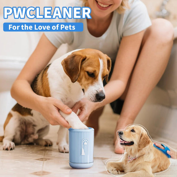 Blue Silicone Dog Paw Cleaner For Muddy Paws Portable Pet Grooming Tool Dog Grooming