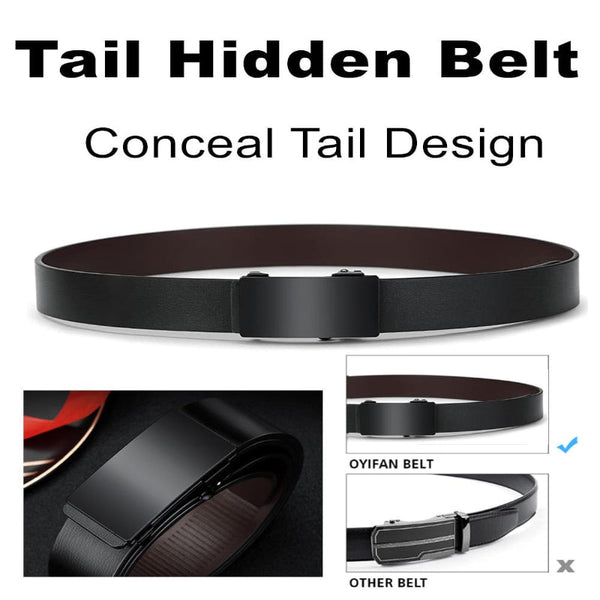 Men's Belt Trouser With Automatic Buckle Click Without Holes Luxury Costume Jeans Gift For Infinitely Adjustable 110 Cm 120 130 Black Pieces Belts