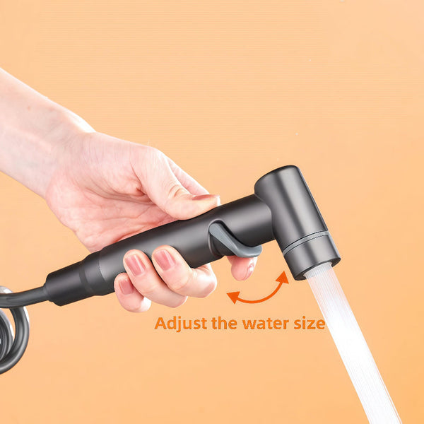 Stainless Steel Bidet Sprayer Set With Hose And Adapter Anthracite Gray