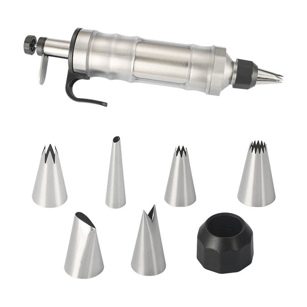 Whipped Cream Maker Garnishing Syringe Nozzle Set Cake Decorating Cookie Press Cupcake Baking Tools Professional Piping Bag Alternative Kitchen Utensi