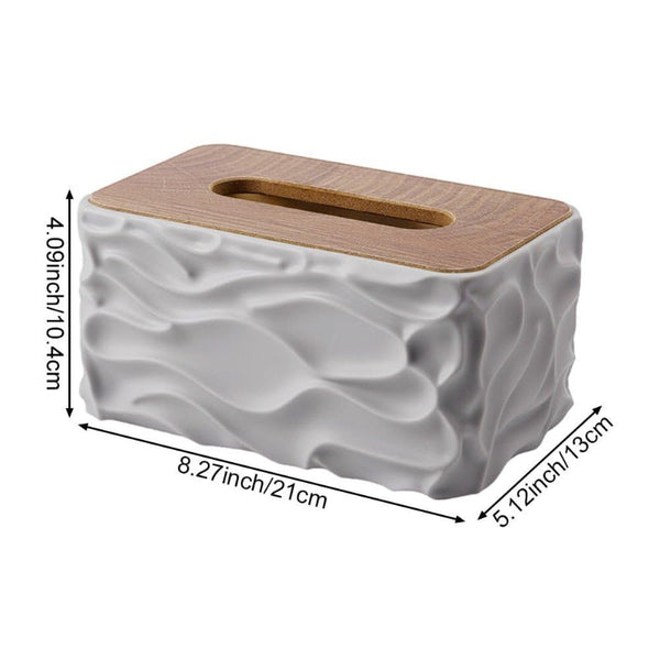 Gray Tissue Box Cover Holder Baby Wipes Dispenser Modern Storage Tissue Box Covers