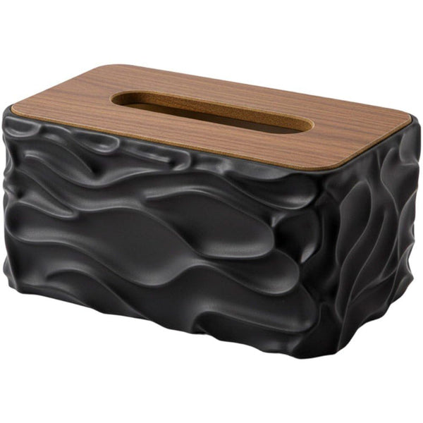 Black Tissue Box Cover Holder Baby Wipes Dispenser Modern Storage Tissue Box Covers