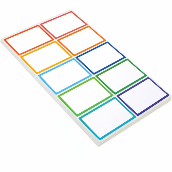 20 Sheets Multicolor Name Labels 12 X 7 Inch 3.5 2.25 Paper Products