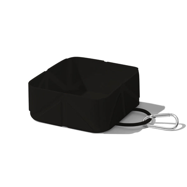 Foldable Dog Food Bowl Drinking Travel Water Supplies Hiking Camping On The Go Silicone Portable Accessories Black 1 Piece Dog Bowls